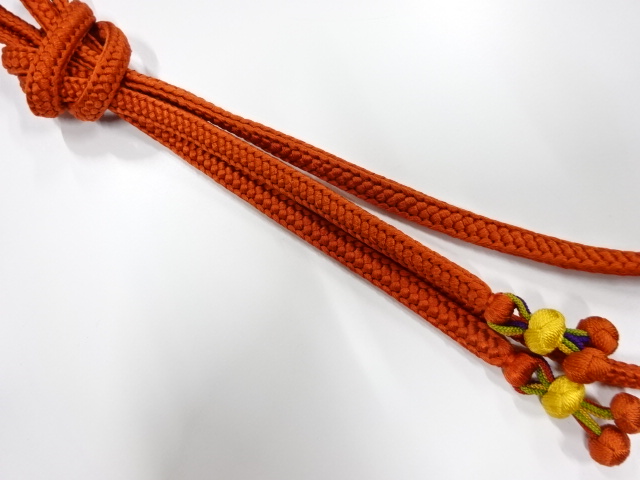 正絹　撚り房　手組帯締め